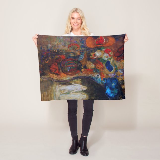 Apparition, Redon Fleece Blanket (In Situ)