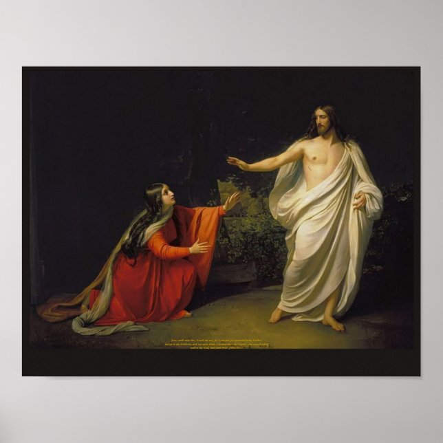 Appearance of Christ to Mary Magdalene Poster (Front)