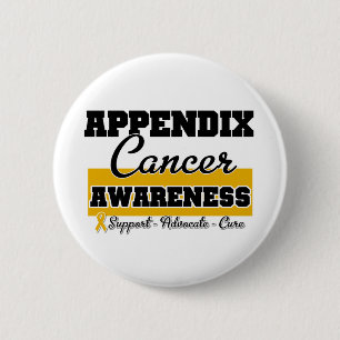 Appendix Cancer Awareness 6 Cm Round Badge