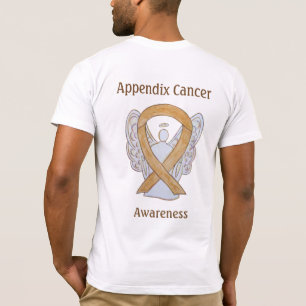 Appendix Cancer Awareness Amber Ribbon Angel Shirt