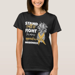 appendix cancer awareness pineapple stand tall T-Shirt