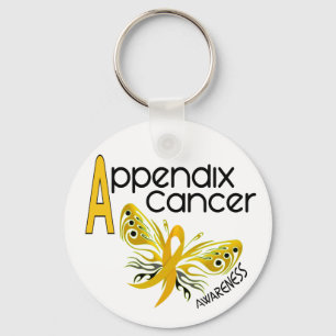 Appendix Cancer BUTTERFLY 3.1 Key Ring
