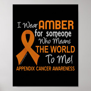 Appendix Cancer  For Someone Who Means World To Me Poster