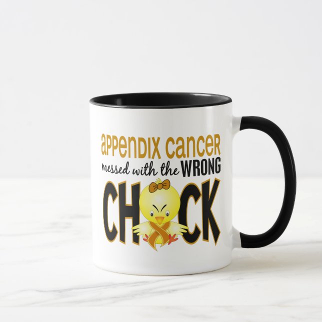 Appendix Cancer Messed With The Wrong Chick Mug (Right)
