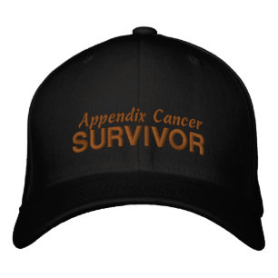 Appendix Cancer Survivor Embroidered Hat