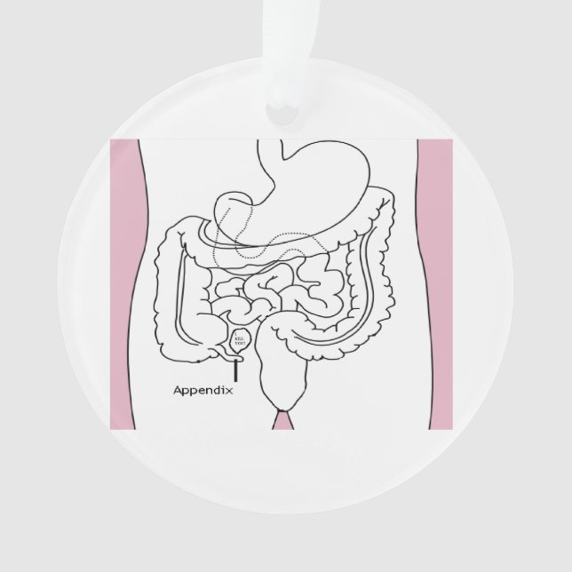 appendix kills you.png ornament (Front)