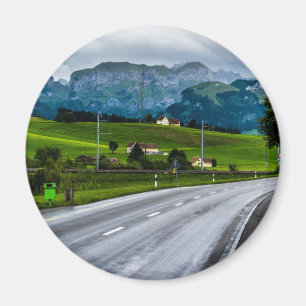 Appenzell Alps during a rain storm - Switzerland Magnet