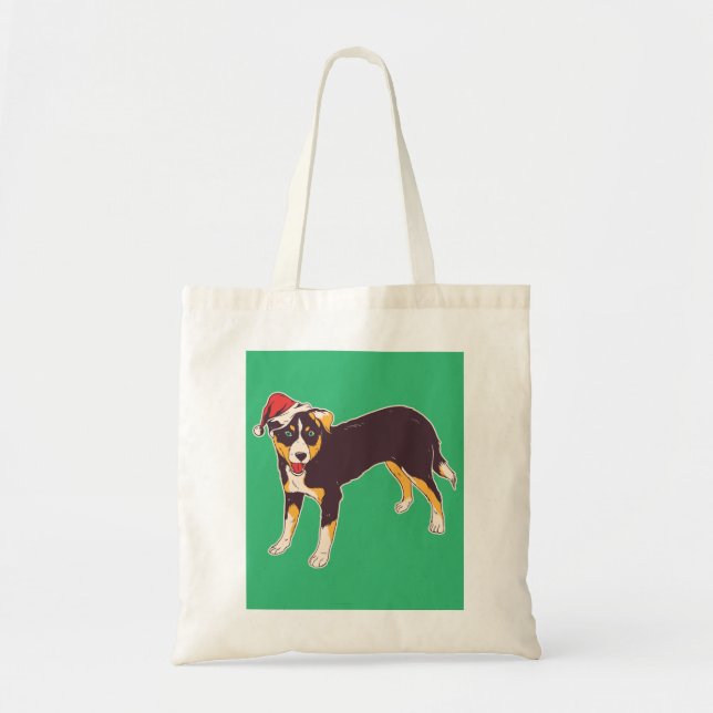 Appenzeller Dog Christmas Tote Bag (Front)