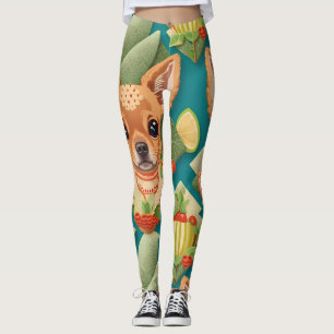 Appenzeller Dog Mosaic Colourful Custom Pattern Leggings