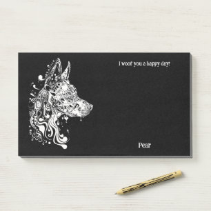 Appenzeller Sennenhund Abstract Art Dog Name Post-it Notes