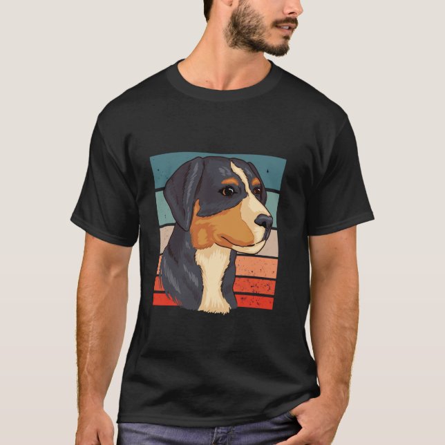 Appenzeller Sennenhund Swiss Mountain Dogs Herding T-Shirt (Front)