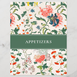 Appetizer Recipe Index   Stylish Floral   Green