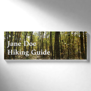 Applachian Trail in October Name Tag
