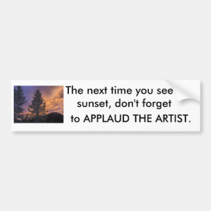 Applause Bumper Sticker