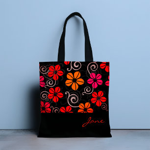 Applause Flower Personalized Tote Bag