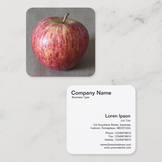 Apple 03 square business card (Front/Back)