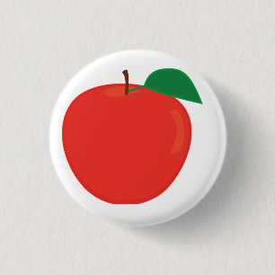 Apple 3 Cm Round Badge