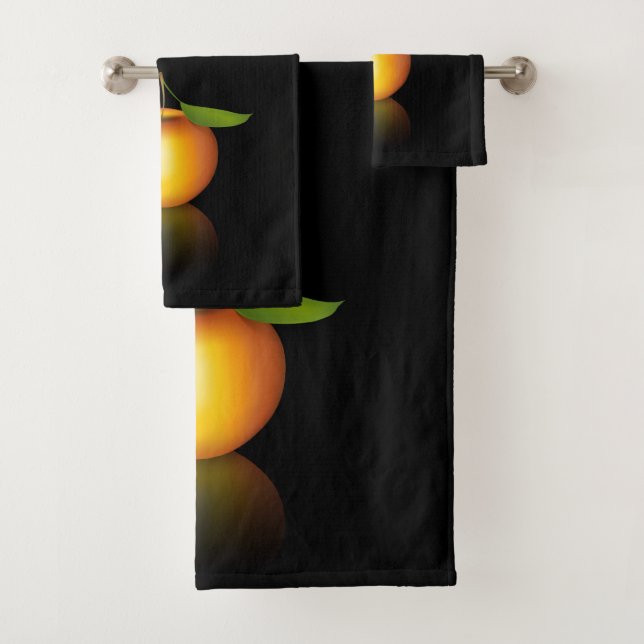 Apple 3-d bath towel set (Insitu)