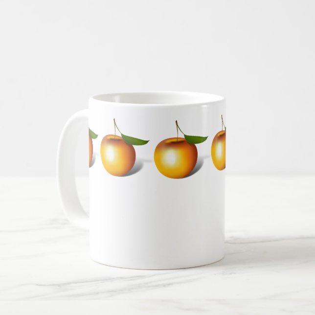 Apple 3-d coffee mug (Front Left)