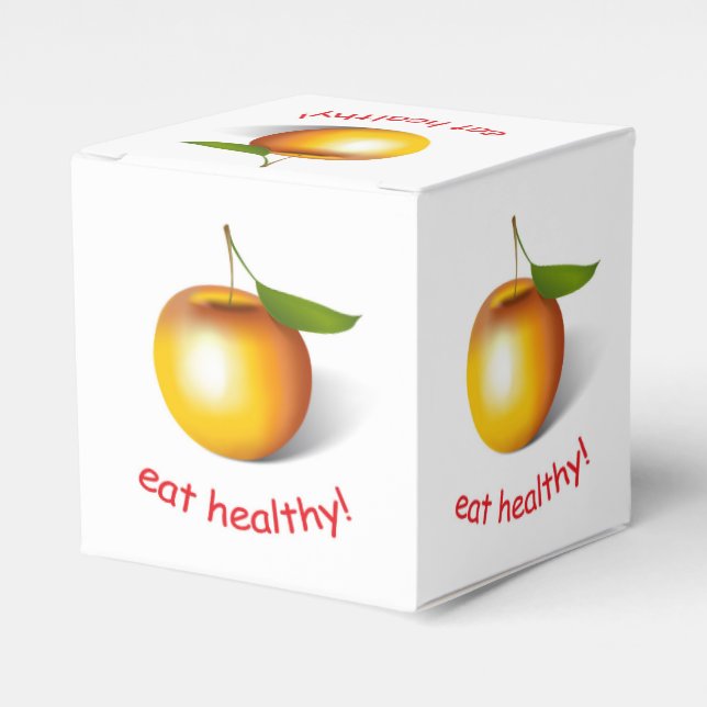 Apple 3-d favour box (Front Side)