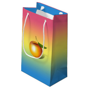Apple 3-d small gift bag