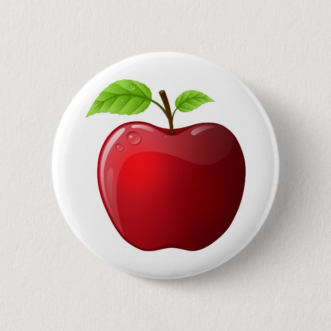apple 6 cm round badge (Front)