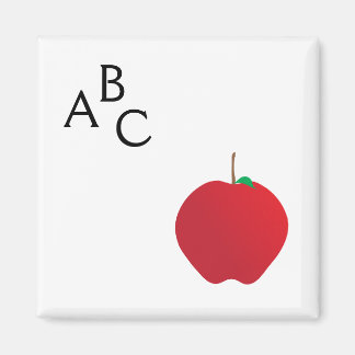 Apple, A, B, C Magnet