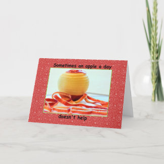 Apple a Day Get Well Card