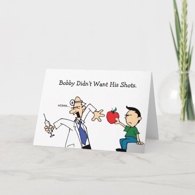 Apple A Day Keeps the Doctor Away Card (Front)