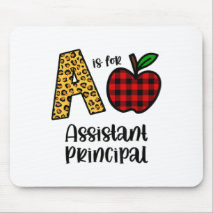 Apple A Is For Istant Principal Ck To School Mouse Mat