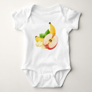 Apple and banana baby bodysuit