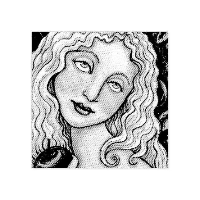 APPLE AND EVE FOLK ART, EDEN RUBBER STAMP *Custom (Imprint)