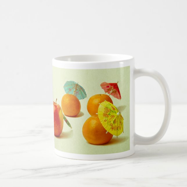 Apple and mandarins - Exotic Fruit Panorama Coffee Mug (Right)
