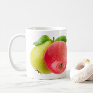 Apple and pear coffee mug