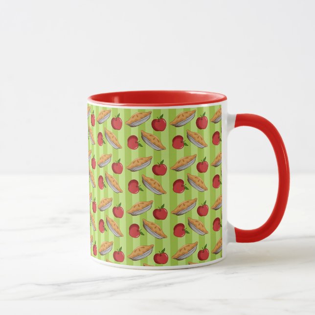 Apple and pie pattern mug (Right)