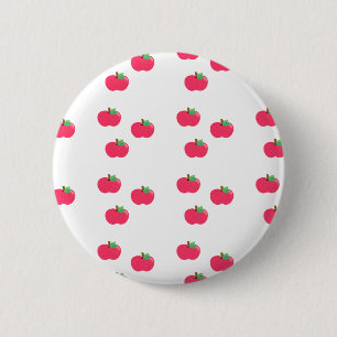 apple apples fruit food vine custom personalise 6 cm round badge