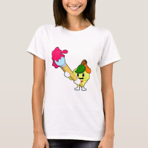 Apple as Painter with Paint brush T-Shirt