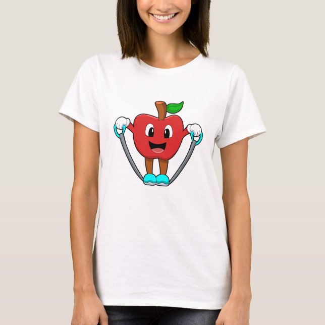 Apple at Fitness with Rope T-Shirt (Front)