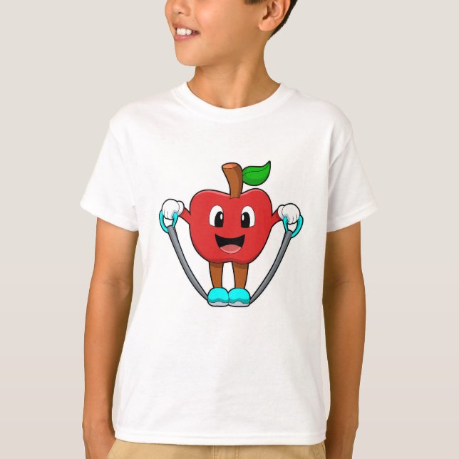 Apple at Fitness with Rope T-Shirt (Front)