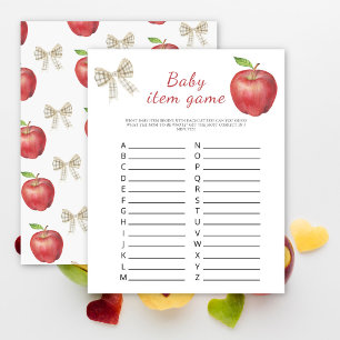apple - Baby Item Game. Baby Shower Game