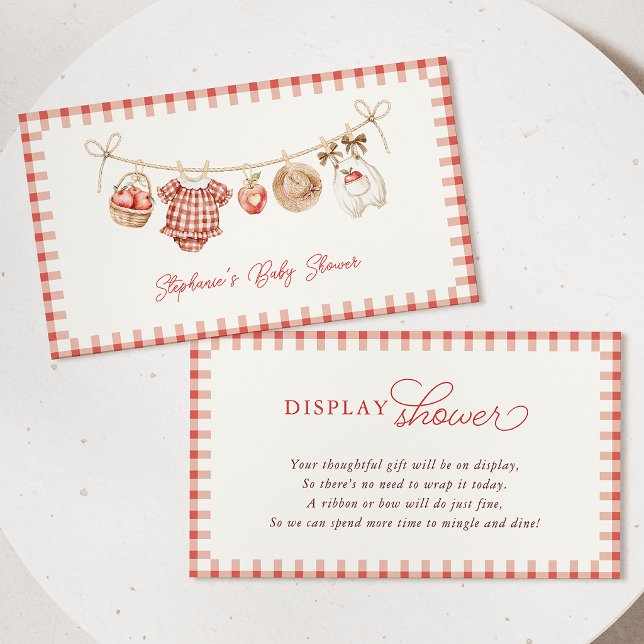 Apple Baby Shower Display Card (Creator Uploaded)
