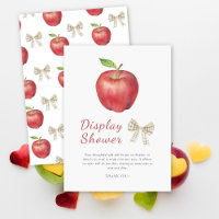 Apple baby shower display shower