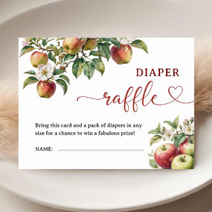 Apple Baby Shower Fall Diaper Raffle Enclosure