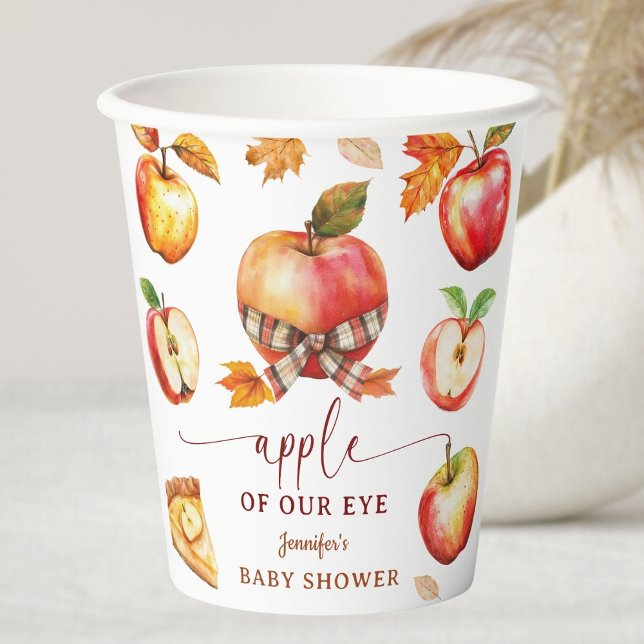 Apple Baby Shower Gender Neutral Paper Cups (Creator Uploaded)