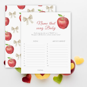 Apple baby shower Name that song baby game