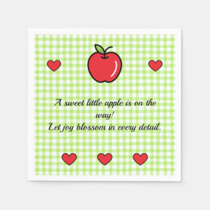 Apple Baby Shower Napkins – “Sweet Little One”