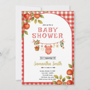 Apple baby shower Party Invitation