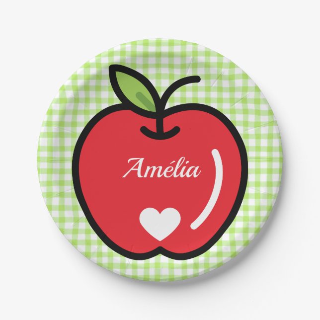 Apple Baby Shower Plates  (Front)