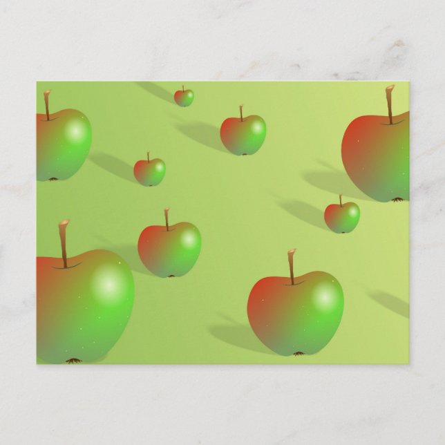 Apple Background Postcard (Front)