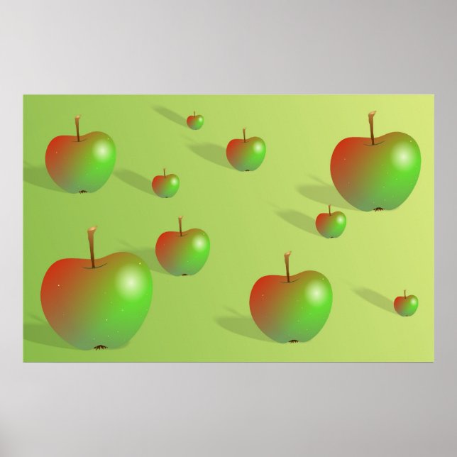 Apple Background Poster (Front)
